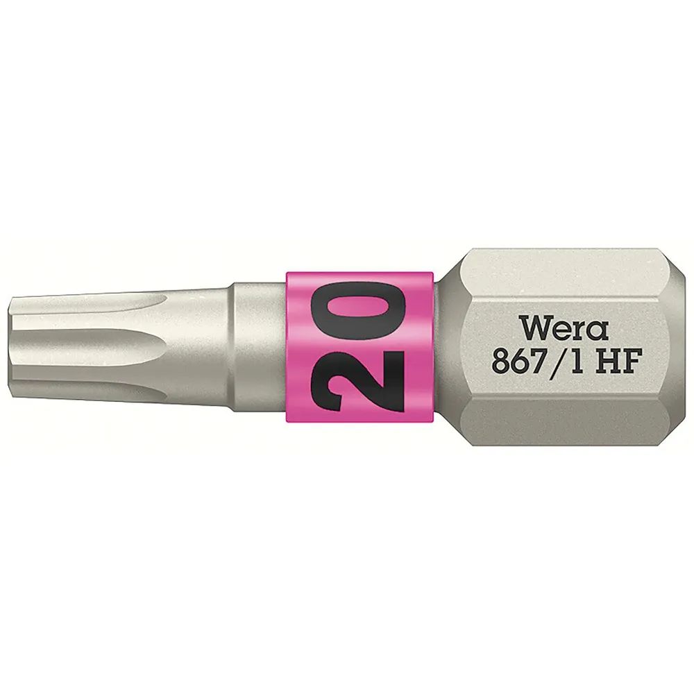 WERA Bit-Einsatz 867/1 HF 1/4 sechskant TX 20/25 mm Torx®