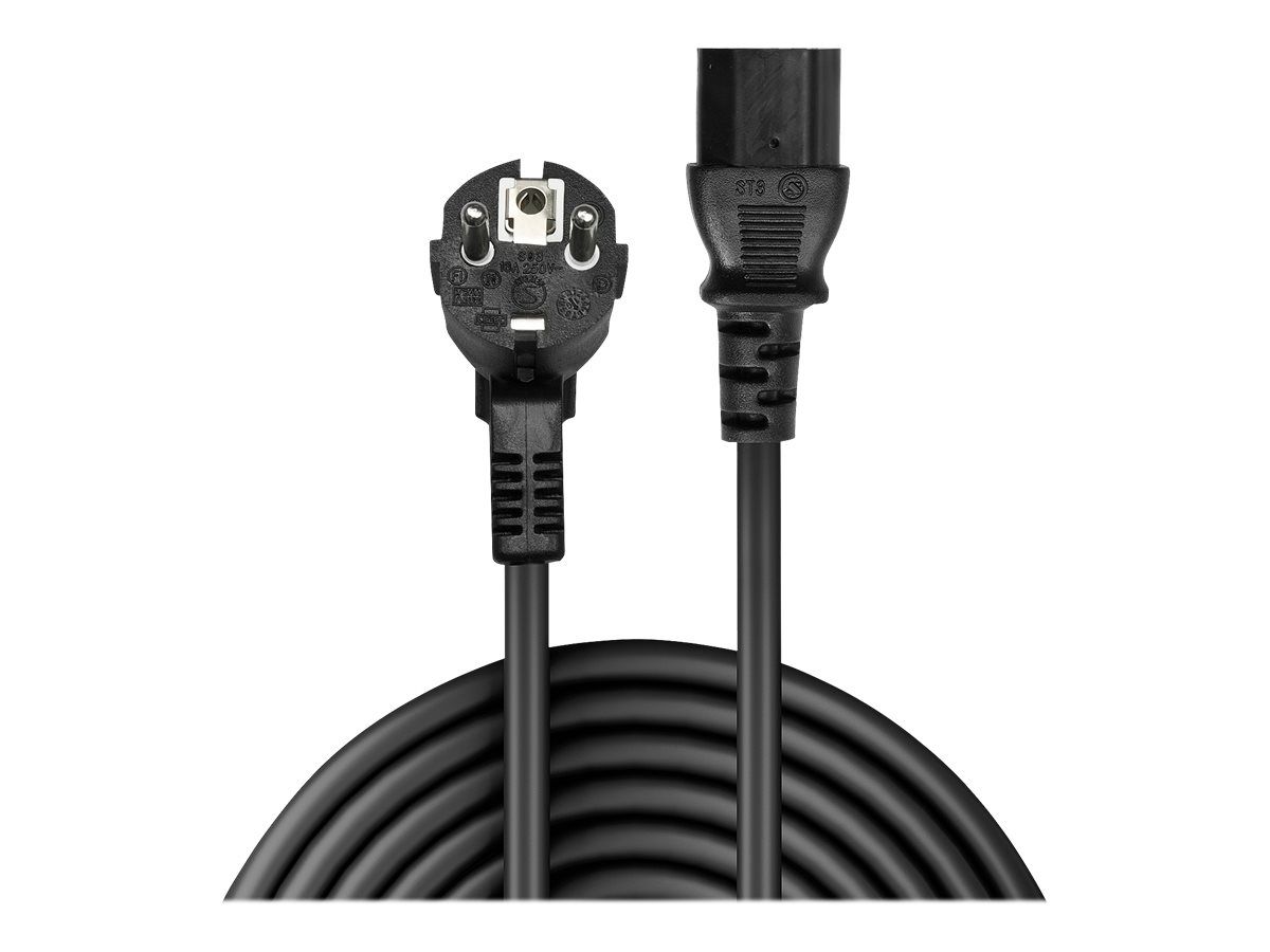 Lindy Stromkabel - power CEE 7/7 (M) gewinkelt zu power IEC 60320 C13