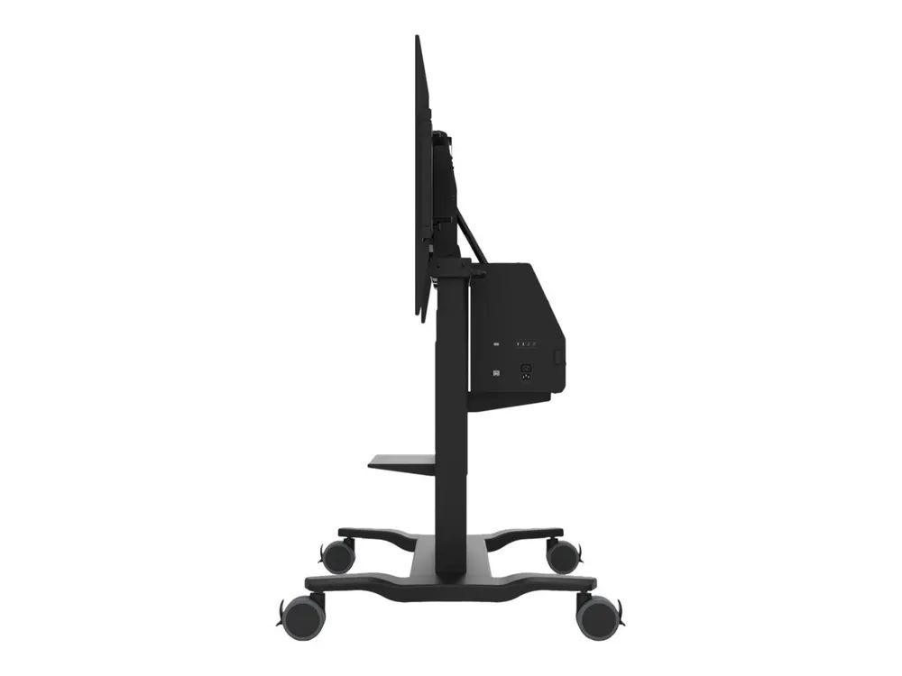 ViewSonic VB-STND-007 - Wagen - motorisiert - für Flachbildschirm - Kunststoff, Stahl, Aluminiumlegierung - Bildschirmgröße: 139.7-218.4 cm (55"-86")