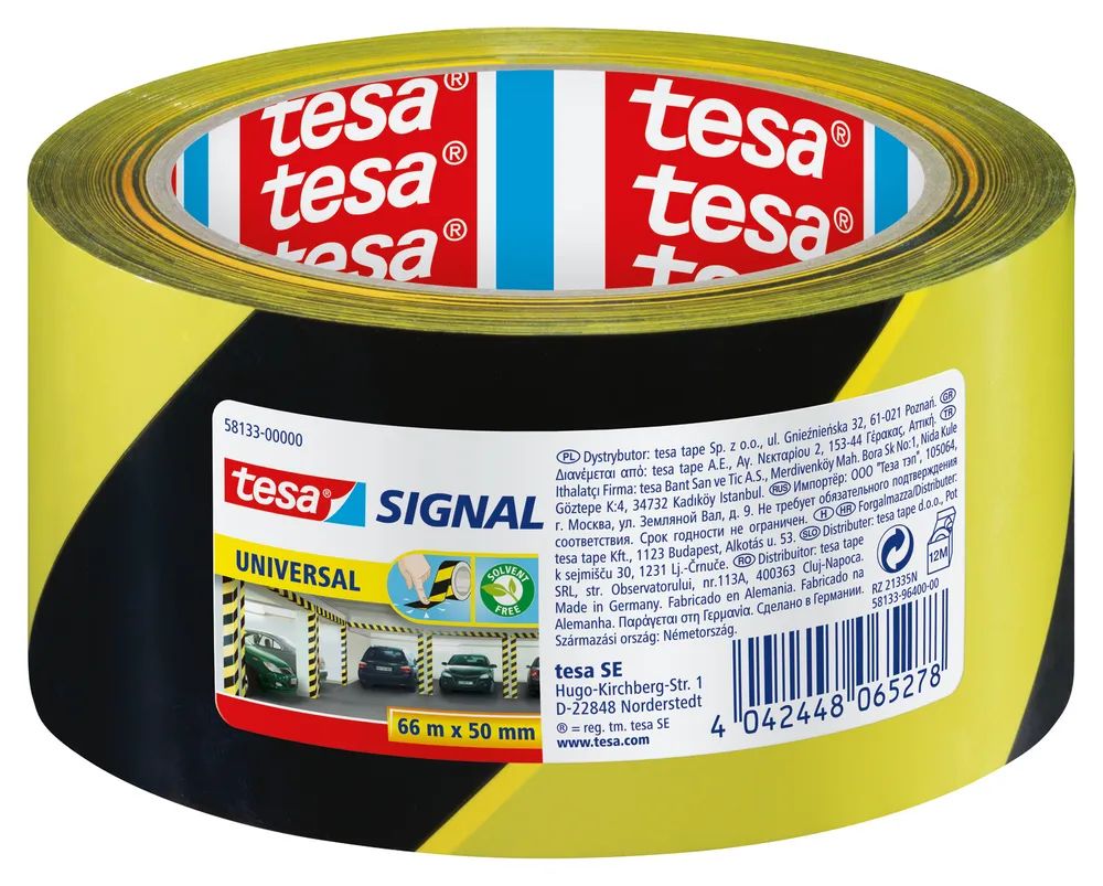 tesapack® PP Marking 66 m x 50 mm – gelb/blau – Markierungsband