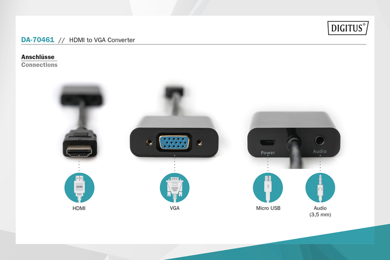 DIGITUS HDMI auf VGA Konverter