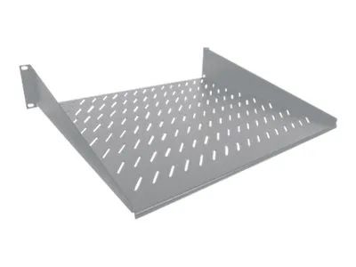 Intellinet 19" Cantilever Shelf, 2U, 2-Point Front Mount, 250mm Depth, Max 25kg, Grey, Three Year Warranty - Rack - Regal - Grau, RAL 7035 - 2U - 48.3 cm (19")