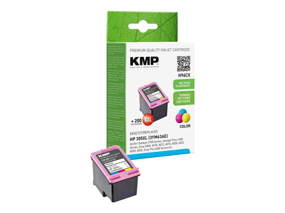 KMP H96CX - 12 ml - Hohe Ergiebigkeit - Farbe (Cyan, Magenta, Gelb)