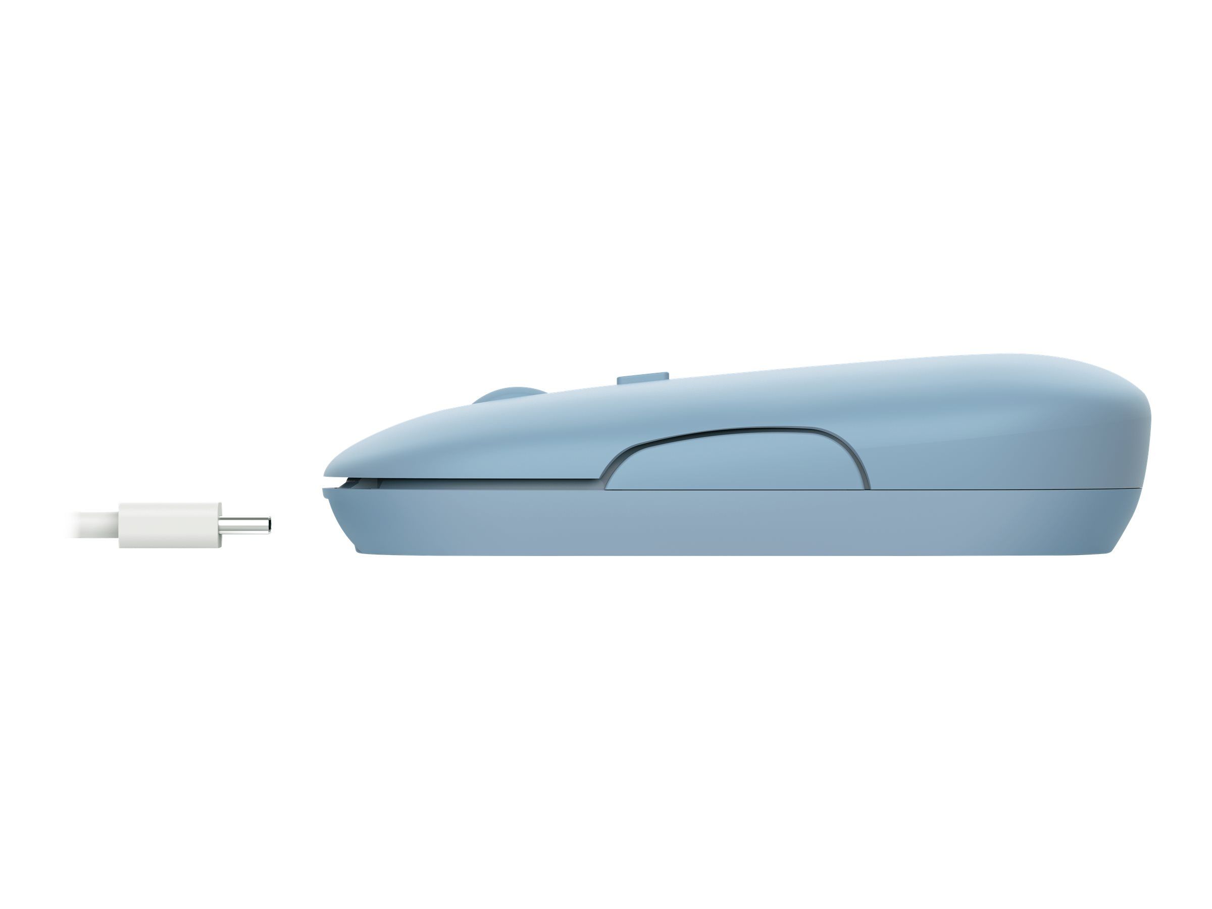 Trust Puck - Maus - rechts- und linkshändig - optisch - 4 Tasten - kabellos - Bluetooth, 2.4 GHz - kabelloser Empfänger (USB)