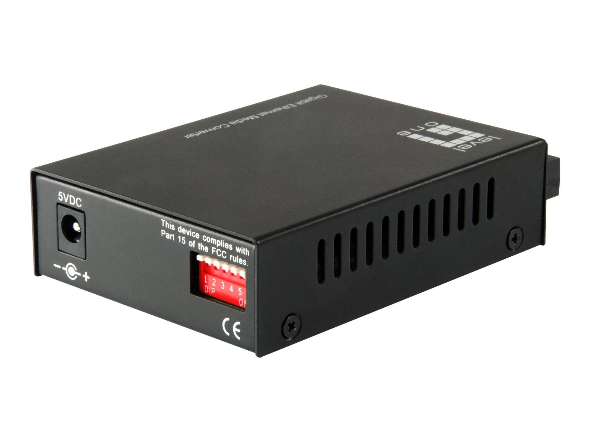 LevelOne GVT-2002 - Medienkonverter - GigE - 10Base-T, 1000Base-SX, 100Base-TX, 1000Base-T