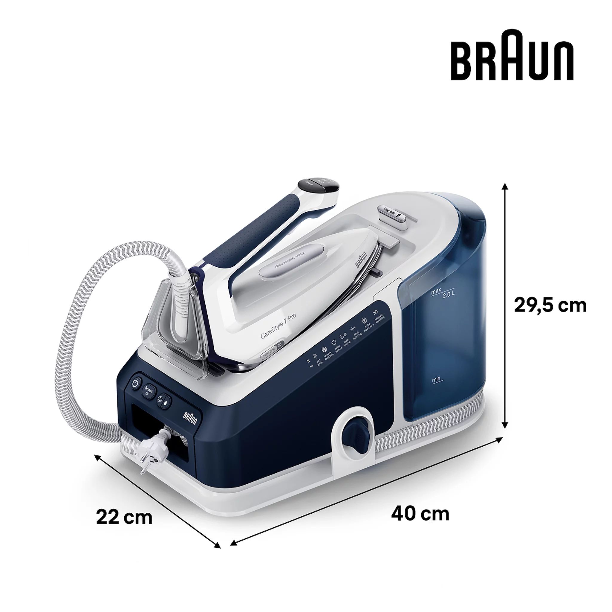 Braun Dampfbügelstation CareStyle 7 Pro IS 7282 BL