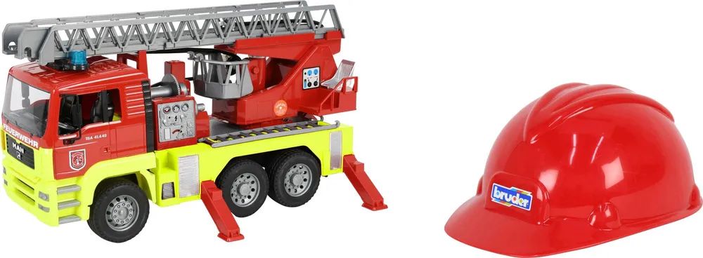 Bruder Spielwaren GmbH + Co. KG MAN TGA Feuerw. Drehleiter,L&S,Spielhelm