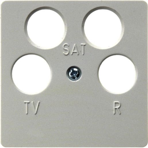 Berker TV-ZENTRALPLATTE 4LOCH CLIPTEC / BERKER 148409 PWS 148409