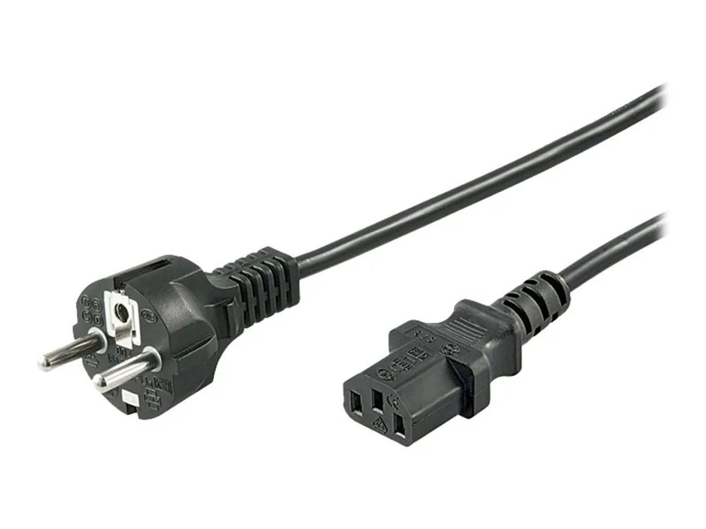 Goobay NK 106 S - Stromkabel - power IEC 60320 C13 zu CEE 7/7 (M)