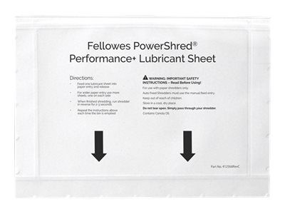 Fellowes Powershred Performance + - Aktenvernichter-Ölpapier (Packung mit 10)