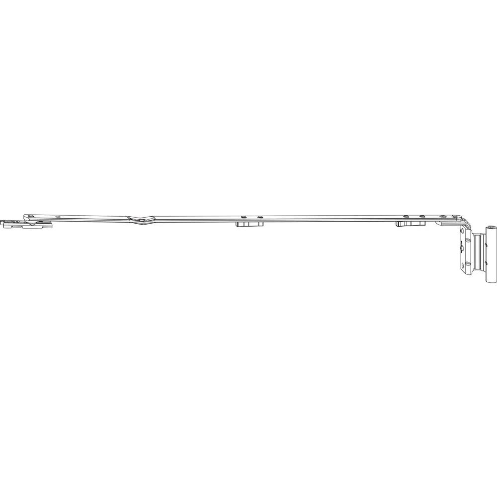 ROTO NX Axerarm P 12/20-13 Gr. 350 FFB 601-800 mm silber links
