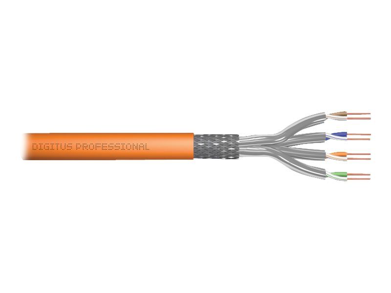 DIGITUS CAT 7 S/FTP Verlegekabel, 500 m, Simplex, Cca-s1a d1 a1