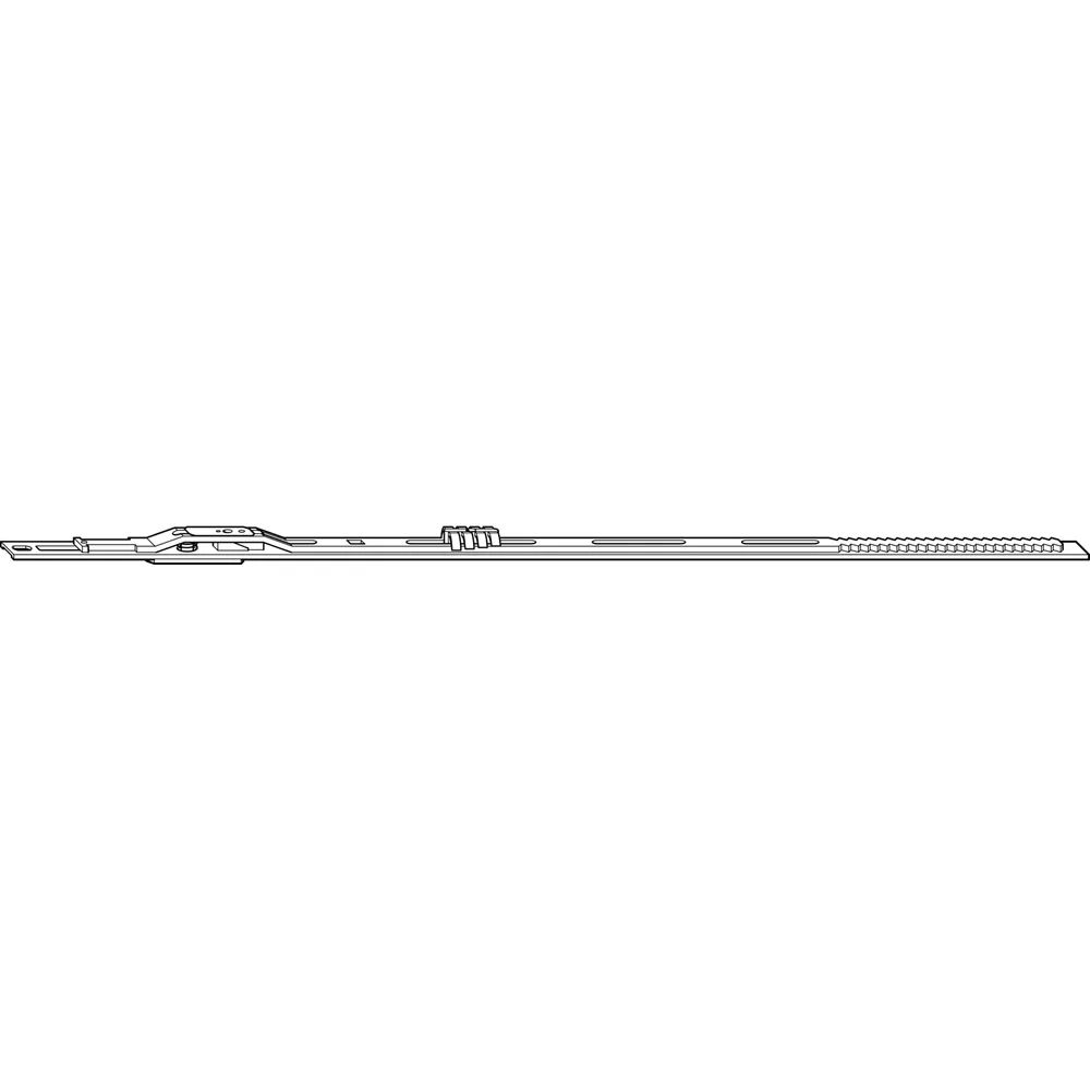 ROTO NT/NX Rundbogen-Bauteil waagrecht L= 380 mm silber