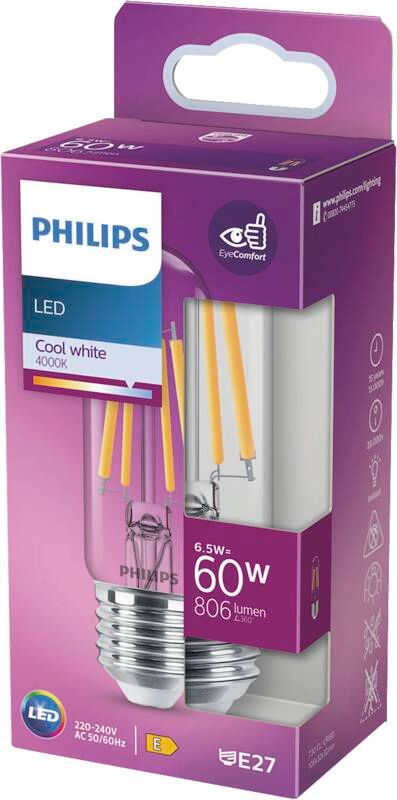 Philips LED classic 60W T30 E27 CW CL ND SRT4