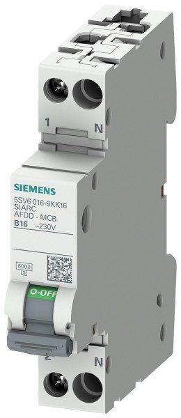 SIEMENS EP Brandschutzschalter-LS-Kombi 230V, 6kA, 1+N, B, 16A Kompakt (1TE)