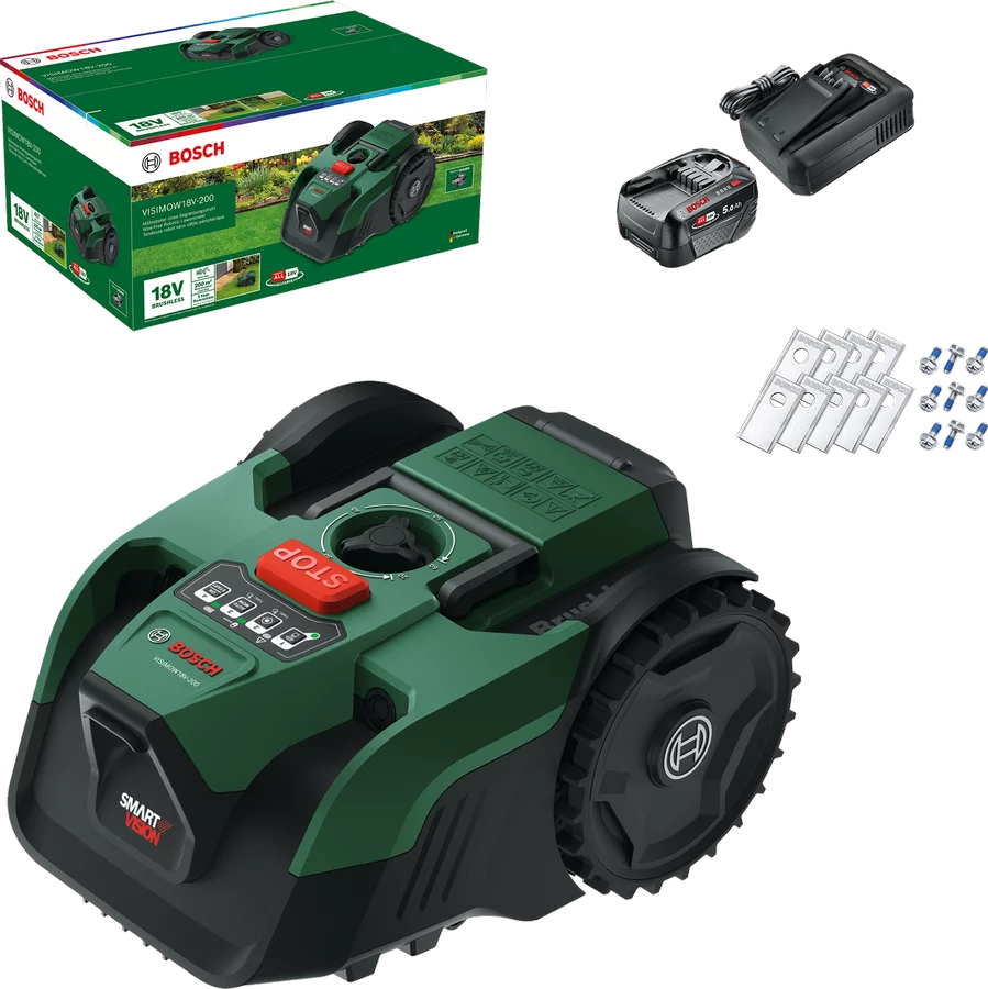 Bosch VISIMOW18V-200 Akku-Mähroboter Kit - bis 200m²