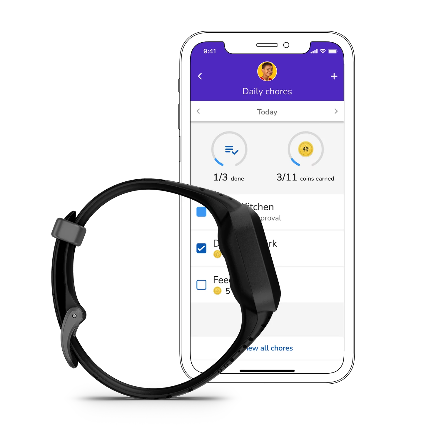 Garmin vívofit jr. 3, Cosmic Black