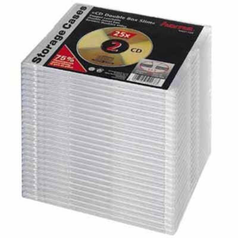 Hama 51168 CD Box Slim Double 25 St