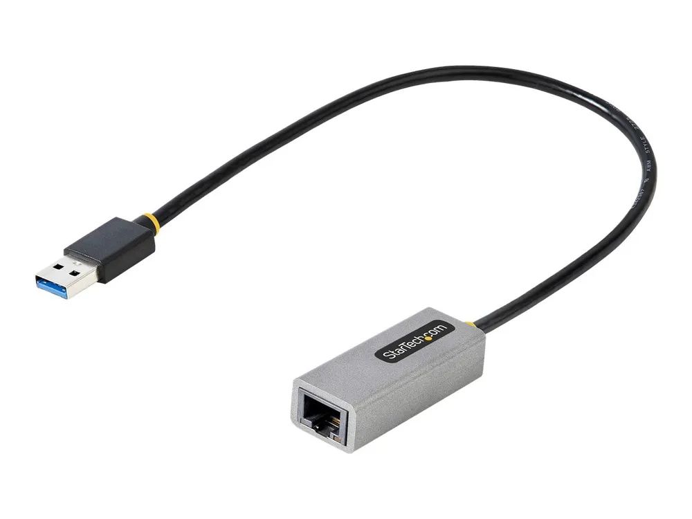 StarTech.com USB 3.0 Gigabit Ethernet Adapter, USB 3.0 zu 10/100/1000 Netzwerkadapter für Laptops, 30cm angeschlossenes Kabel, USB zu RJ45/LAN Adapter, NIC Adapter, Win, MacOS und Chrome (USB31000S2)