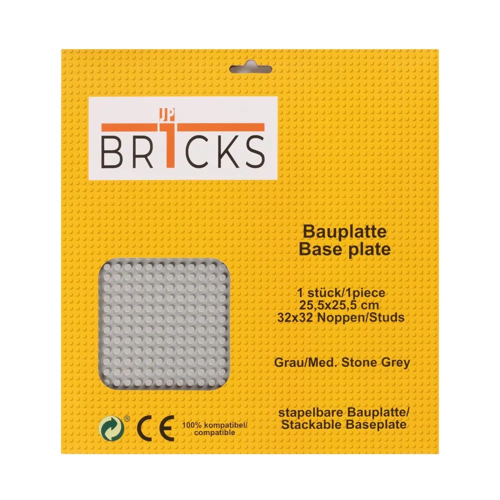 Br1cks GmbH Bauplatte 32x32 Grau