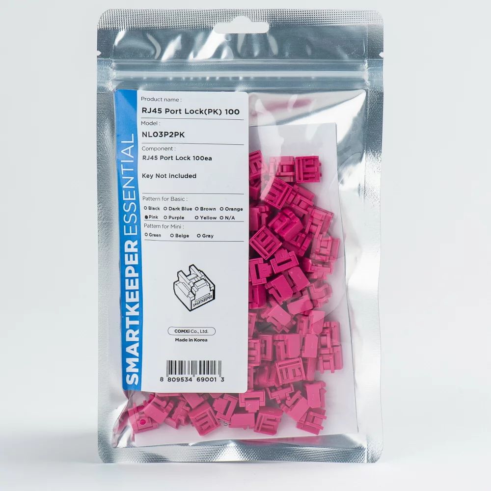 Smart Keeper Basic"RJ45 Port" Blocker pink 100 Stk.