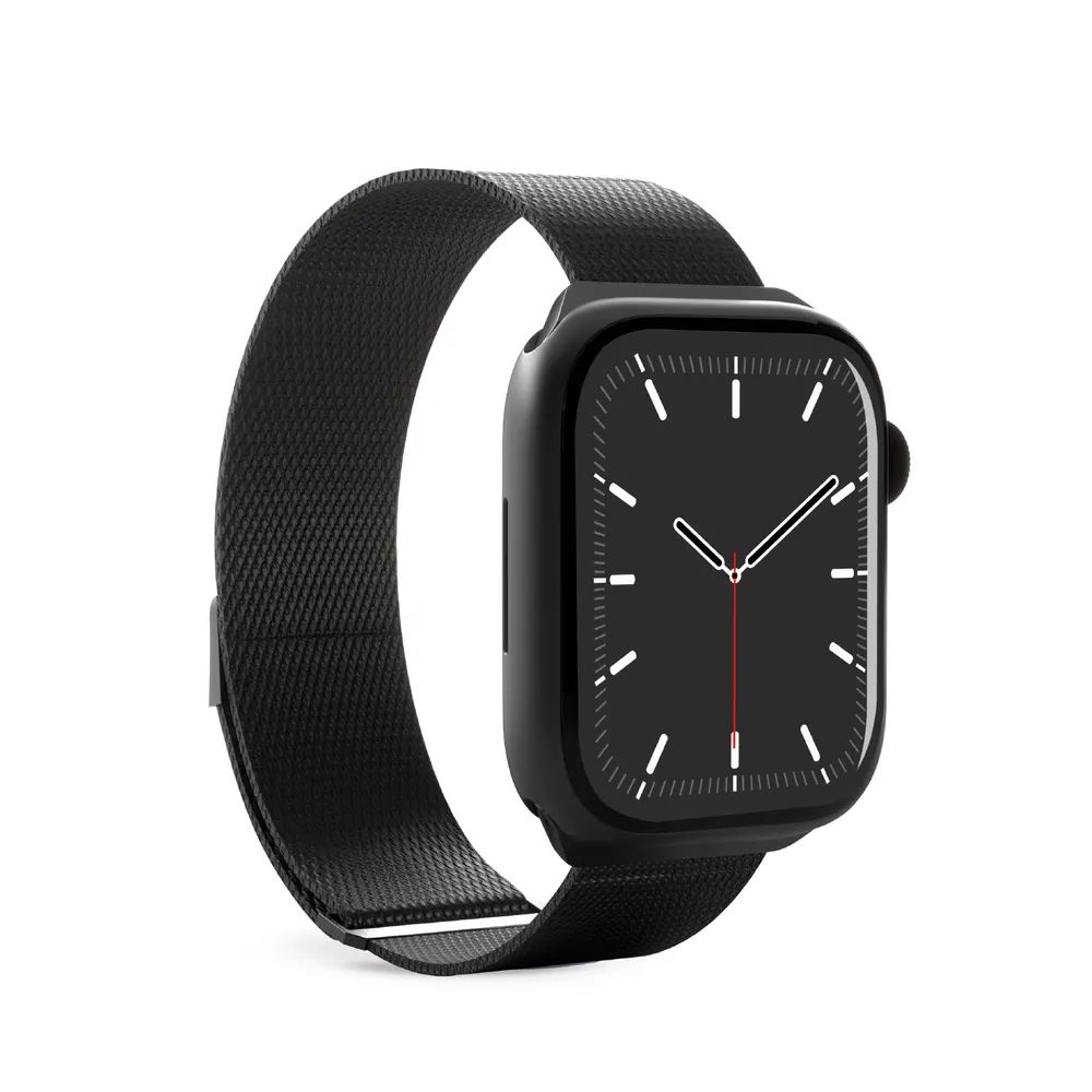 PURO MILANESE Band für Apple Watch 42/44/45/49mm, schwarz