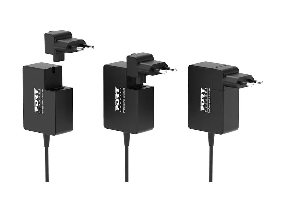 PORT Designs PORT Connect - Netzteil - 100 Watt - 5 A - PD, QC - 3 Ausgabeanschlussstellen (USB, USB-C)