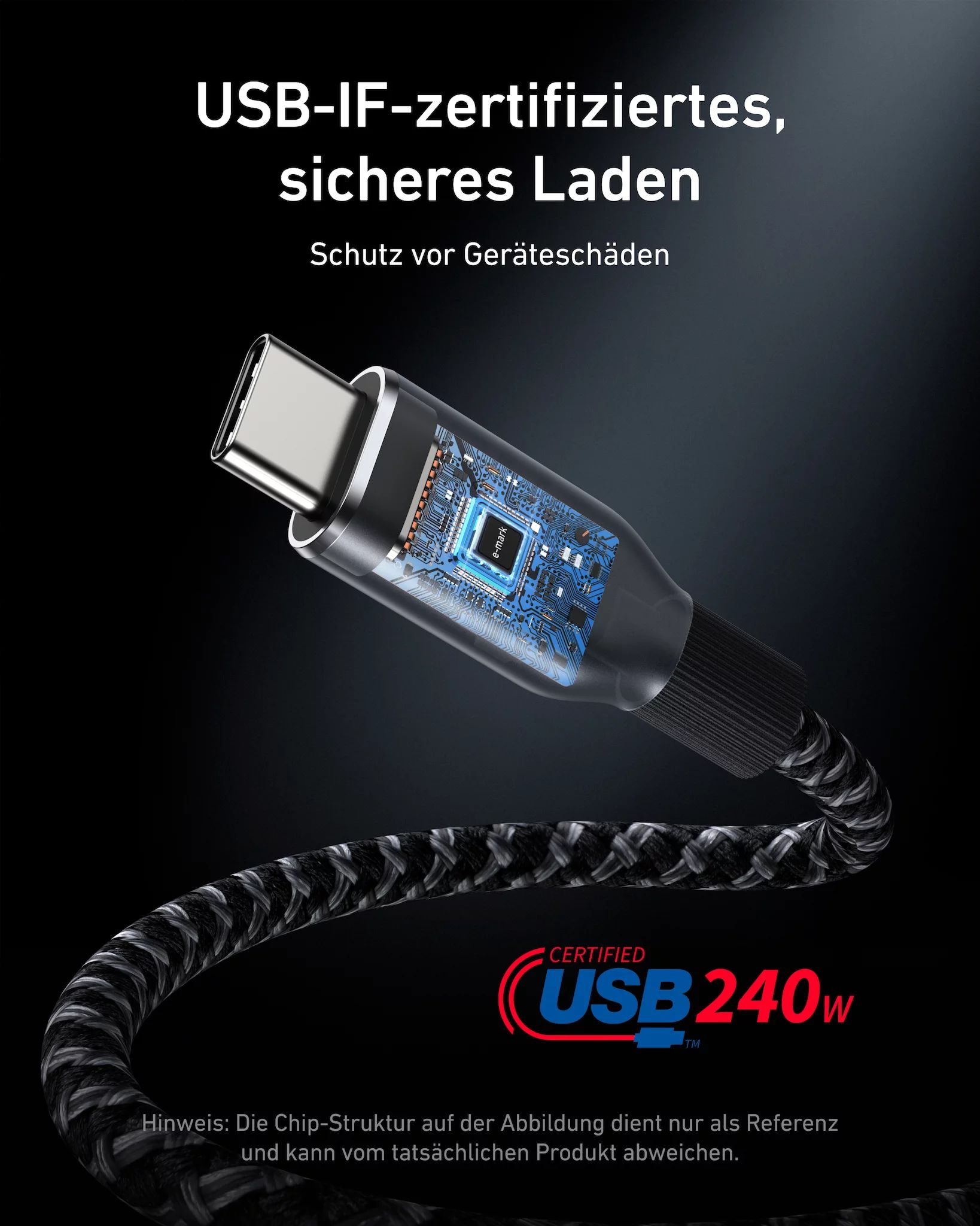 Anker Innovations Anker Prime - USB-Kabel - 24 pin USB-C (M) zu 24 pin USB-C (M)