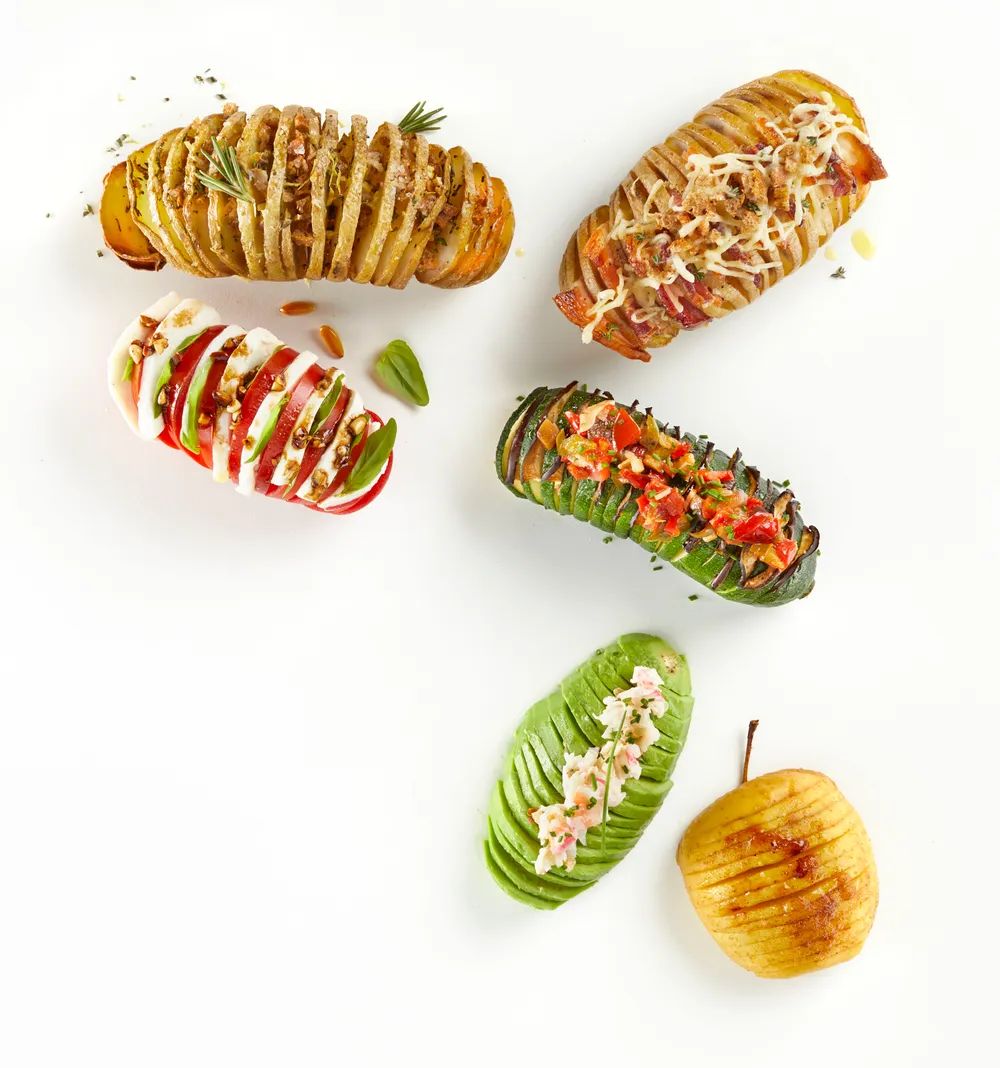 Lékué Hasselback Kartoffelschneider - Terracotta
