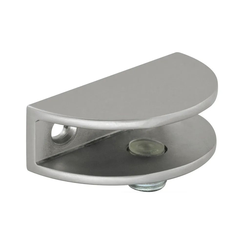 FONSEGRIVE Glastablar-Klemmträger Portici, Glas 4-8 mm, Zamak verchromt matt