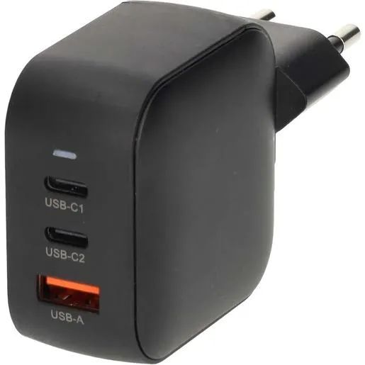 Nedis NETZLADEGERÄT USBA/USB-C 70W / NEDIS WGCHA70WBK SW WGCHA70WBK