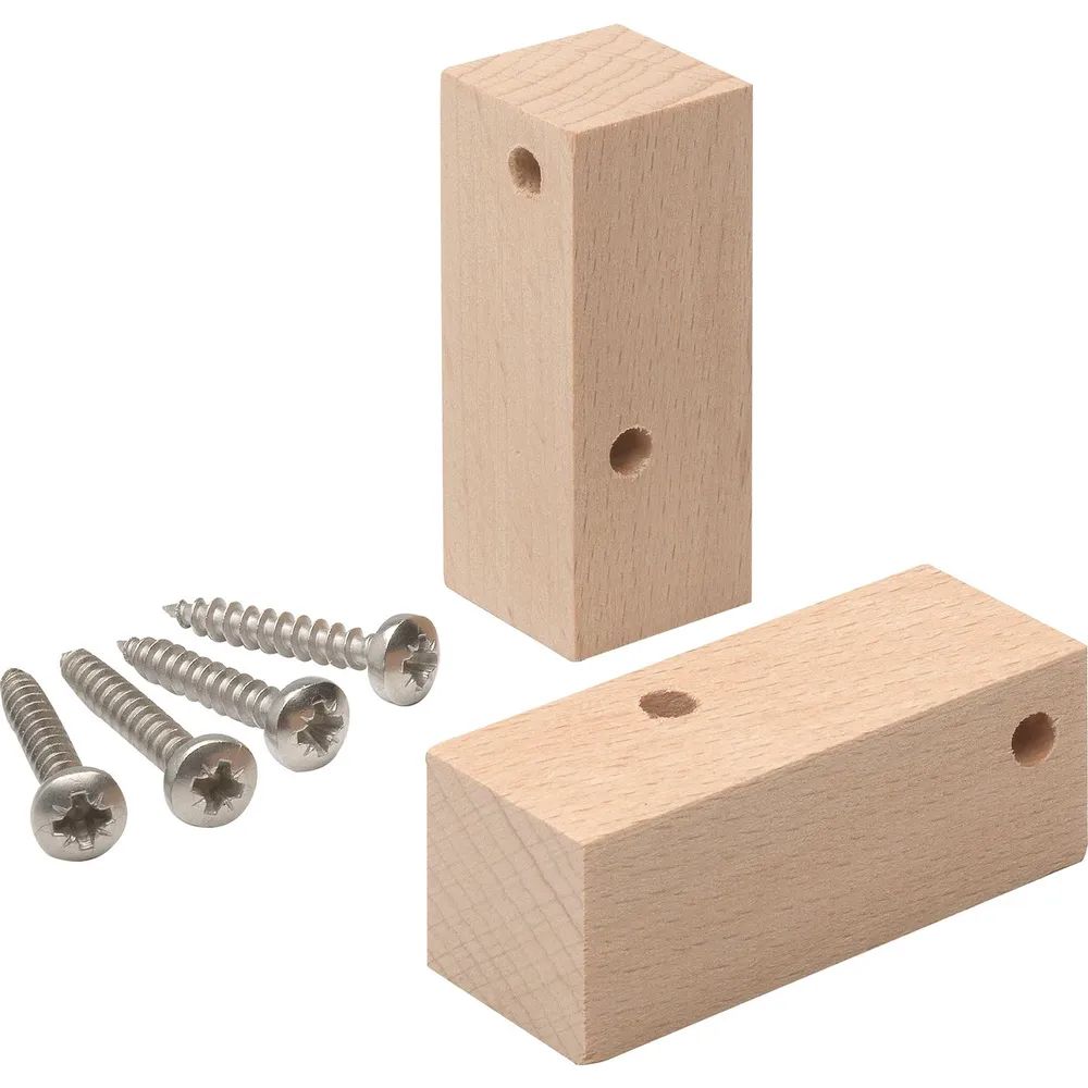 Kolar Montageset Holz L-Profil, Buche roh