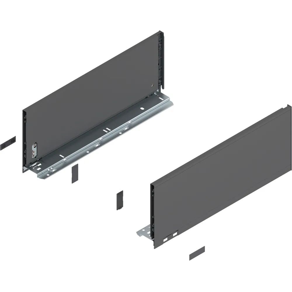 BLUM LEGRABOX pure Zarge Höhe C, NL 450, Oriongrau-matt