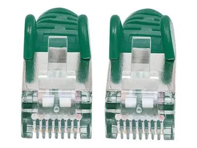 Intellinet Network Patch Cable, Cat6A, 2m, Green, Copper, S/FTP, LSOH / LSZH, PVC, RJ45, Gold Plated Contacts, Snagless, Booted, Lifetime Warranty, Polybag - Patch-Kabel - RJ-45 (M)