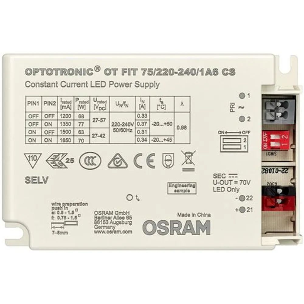 Osram LED TREIBER CS 75/220-240/1A6 / OSRAM OPTOTRONIC FIT 4052899999565
