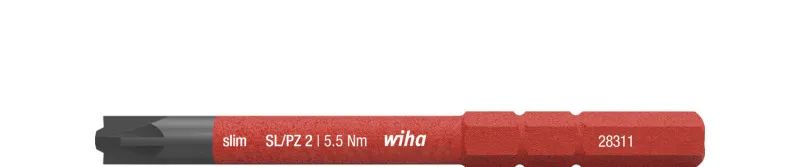 WIHA WERKZEUGE Bit slimBit electric PlusMinus/Pozidriv SL/PZ2x75mm