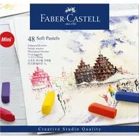 FABER-CASTELL Softpastellkreiden Mini - 48 Stück(e) - Mehrfarbig - Rechteck - Weich - Box - Deutschland