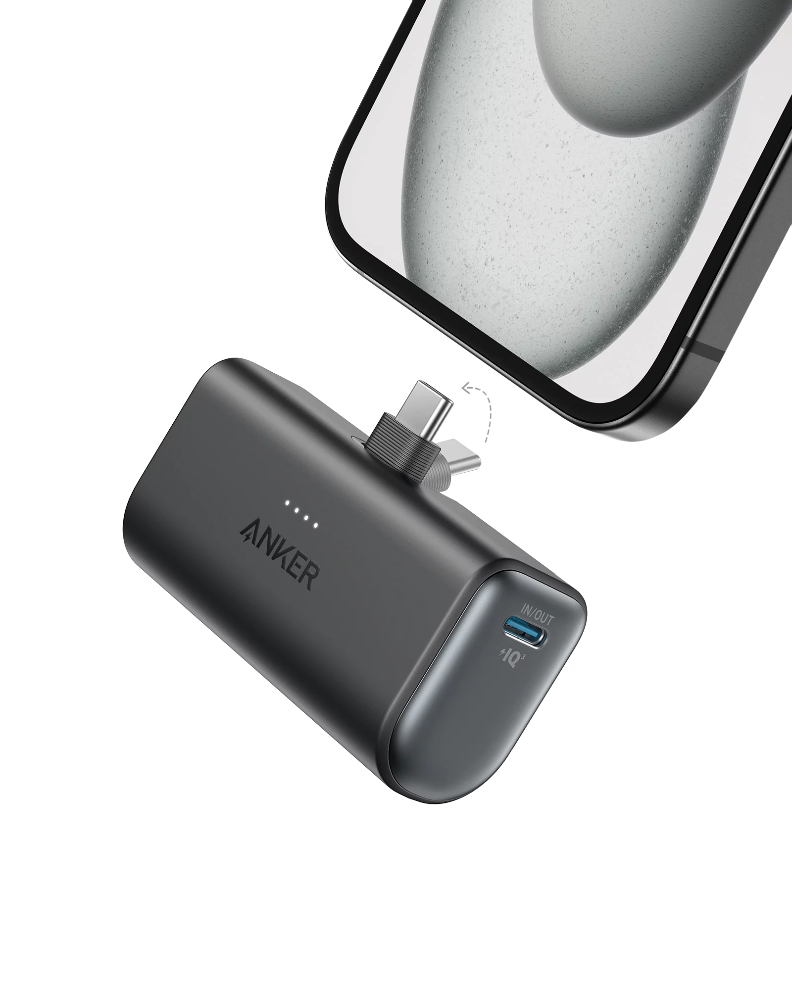 Anker Innovations Anker Nano - Powerbank - 5000 mAh - 22.5 Watt - 3 A - IQ 3.0 - 2 Ausgabeanschlussstellen (24 pin USB-C)