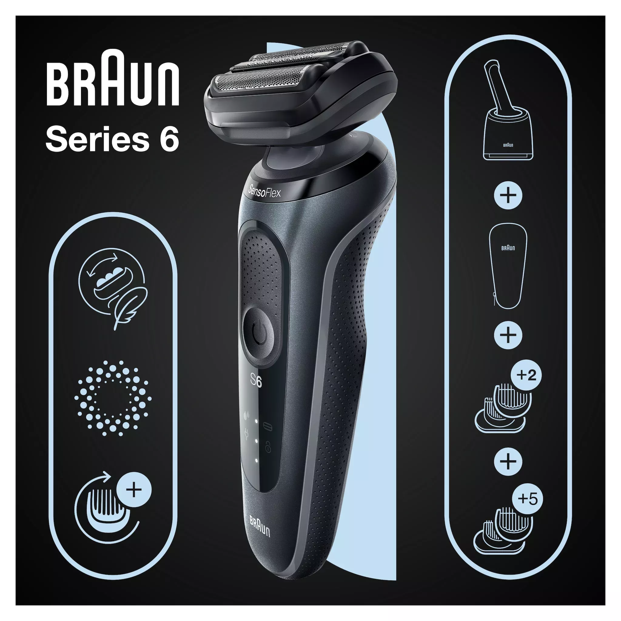 Braun Rasierer elektrisch Aufsatz Barttrimmer S5-7 online bestellen