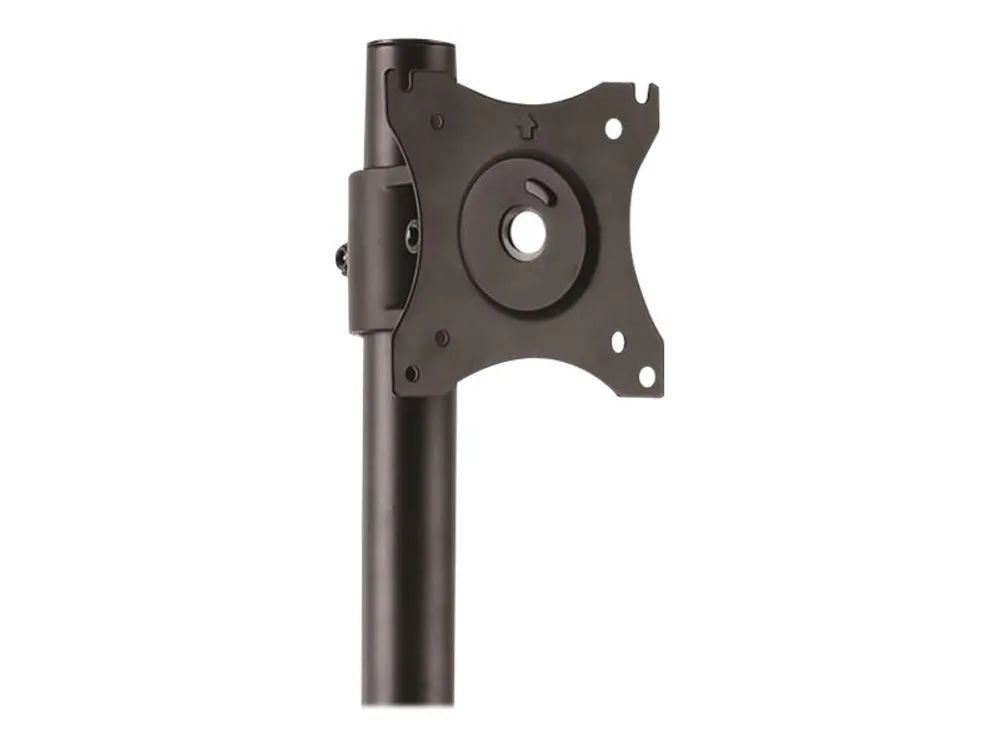 StarTech.com Vertikale Dual Monitorhalterung - Heavy Duty Stahl - Für VESA Monitore bis zu 27 Zoll - Verstellbarer zweifach Moniotrständer - Aufstellung für 2 Monitore - stabiler Stahl - Schwarz - Bildschirmgröße: 33-68.6 cm (13"-27")