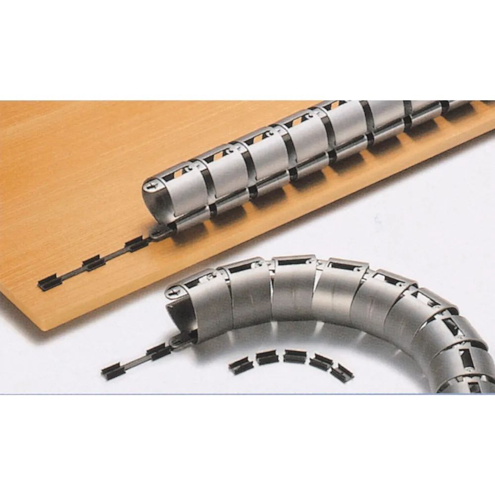 Confurn Export GmbH CONFURN Kabelkanal horizontal, Länge 1000 mm, Kunststoff silber
