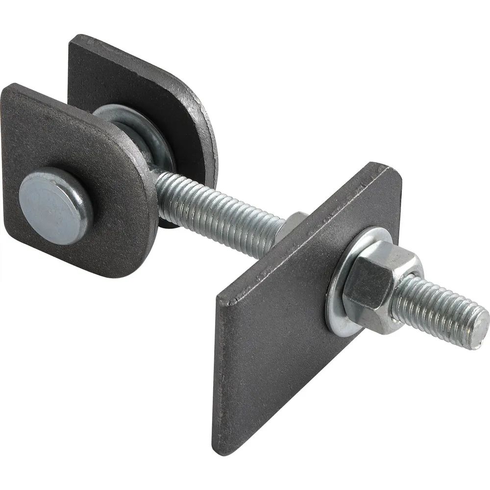 Croso Anschweißtorband verstellbar, Länge 105 mm, Stahl blank/ verzinkt