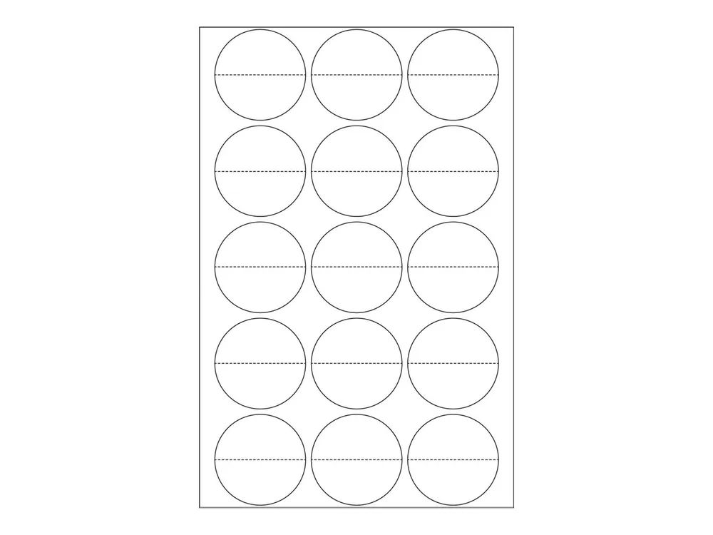 HERMA Selbstklebend - durchsichtig - 32 mm rund 240 Etikett(en) (16 Bogen x 15)