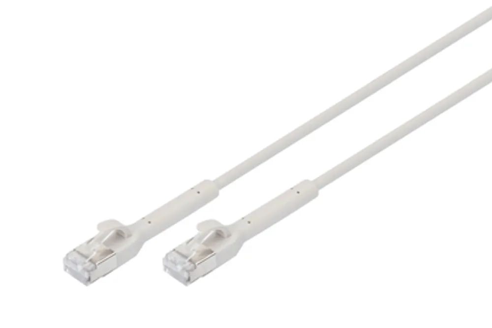 DIGITUS CAT 6A F-FTP abwinkelbares Patchkabel, Kupfer, 5 m, grau