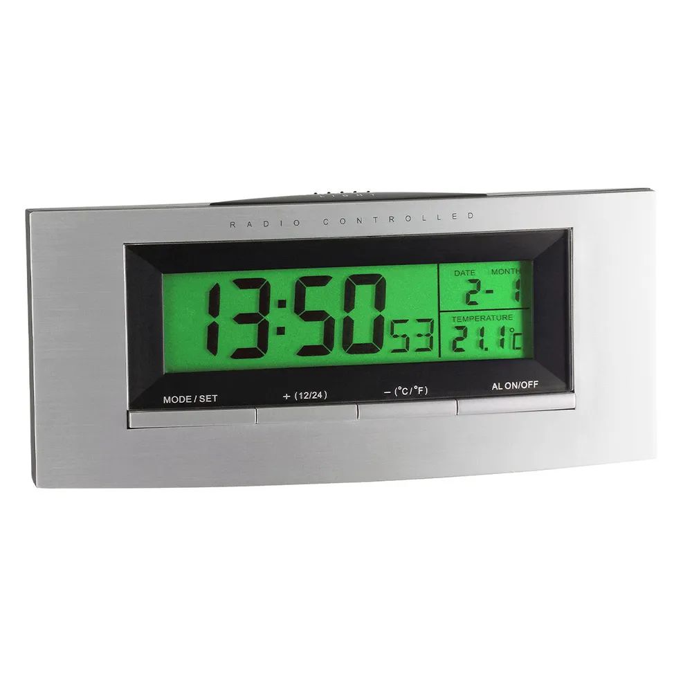 TFA Digitaler Funk-Wecker mit Temperatur