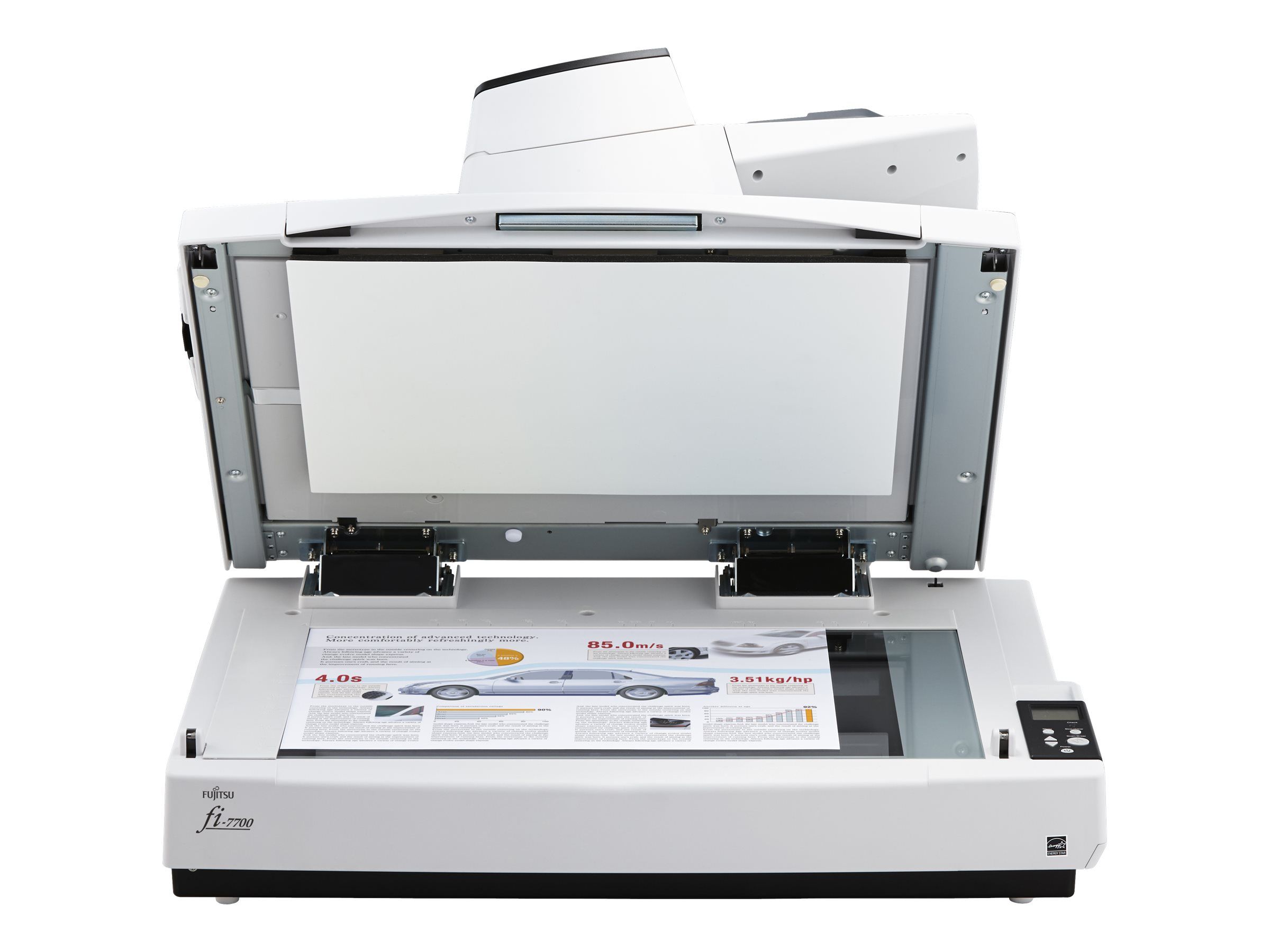 Ricoh fi-7700S - Dokumentenscanner - Dual CCD - ARCH B - 600 dpi x 600 dpi - bis zu 75 Seiten/Min. (einfarbig)