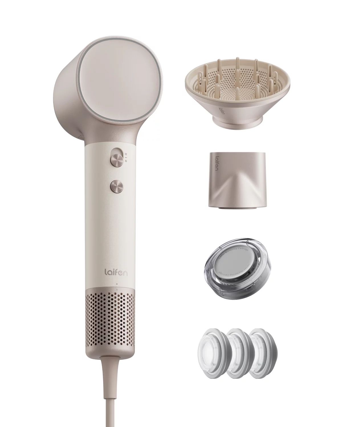 Laifen Neo Special High-Speed Hair Dryer inkl. Zubehör - Champagne Gold