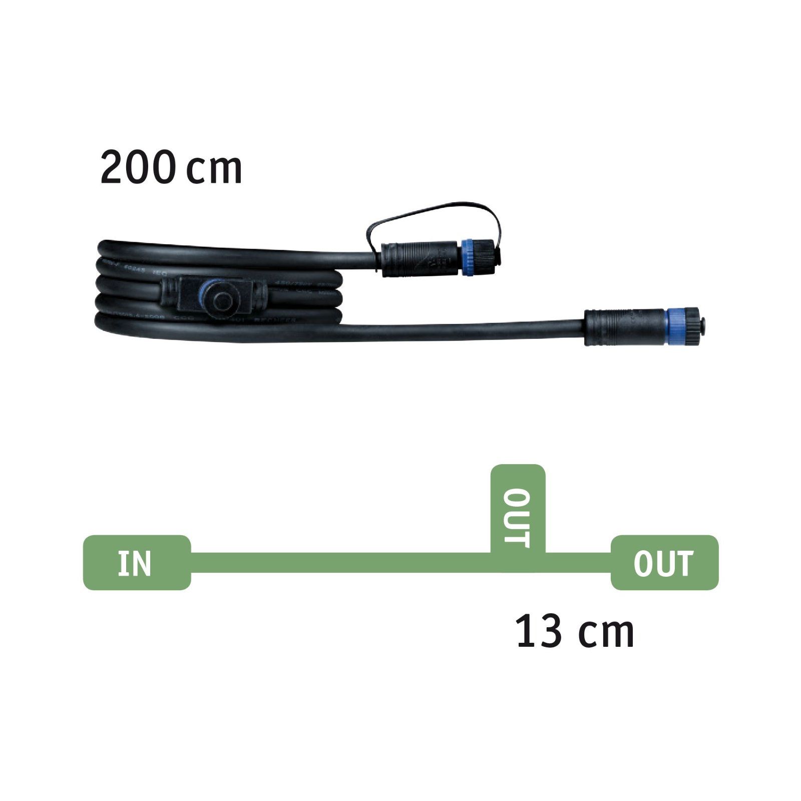 Paulmann VERBINDUNGSLEITUNG 2M 1IN 2OUT / PAULMA PLUG&SHINE IP 25N521 93926