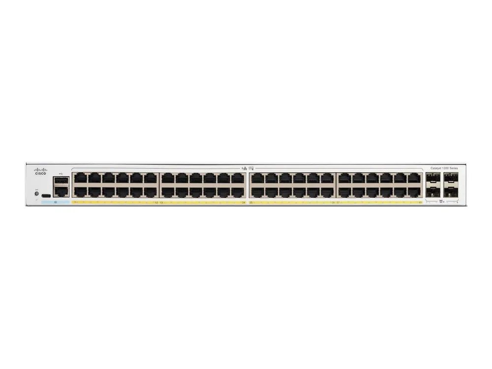 Cisco Catalyst 1200-48P-4X - Switch - L3 - Smart - 48 x 10/100/1000 (PoE+)