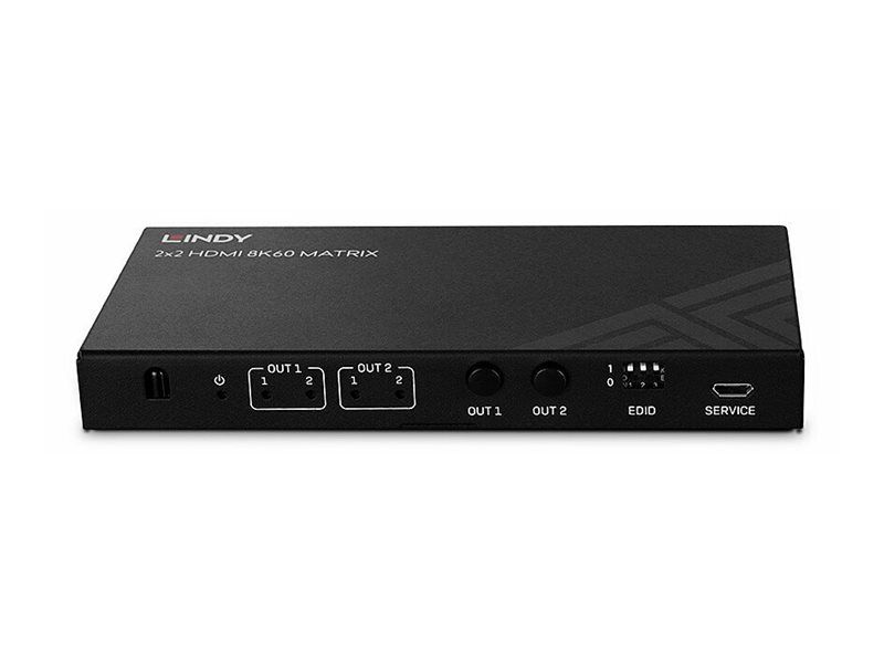 Lindy Video/Audio-Schalter - 2x2, 8K60, Matrix